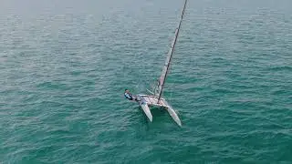 A Class Catamaran, Upwind sail