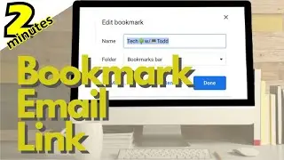 Bookmark an Email Link as a Favorite in Chrome