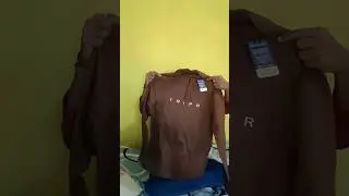 Solid Men Henley Neck Brown T-Shirt Unboxing & Review #tshirts #flipkart #unboxing🔥 #review💔 #shorts