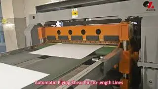Automatic  Flying Shear Cut to length Lines #productionline