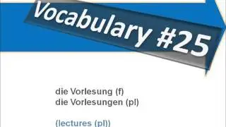 University - Vocabulary #25 - Learn German with Martha - Deutsch lernen