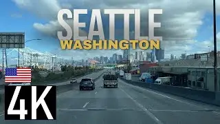 Driving in Seattle, Washington in 4K - Road Tour of Downtown Seattle and Waterfront