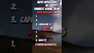 Most Intelligent vs Dumbest Zodiac Signs Ranked! 🧠