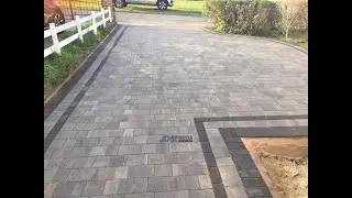 Tegula Paved Driveway with Charcoal Border in Maidstone, Kent