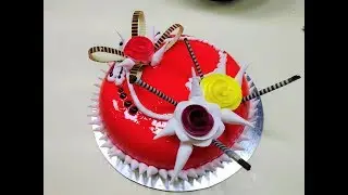 COLD CAKE SIKHIYE BAKER SE-CHRISTMAS SPECIAL- STRAWBERRY CAKE DECORATION