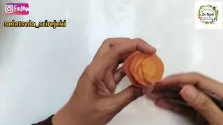 Garnish Bunga Mawar dari Wortel