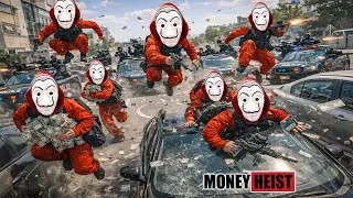 PARKOUR VS MONEY HEIST! | Thieves Break Police HQ Lockdown to Rescue Their Crew | Epic POV