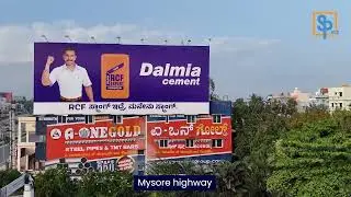 Mysore Highway Billboard | Aerial View | Spaceplus OOH Bangalore