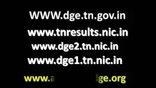 TN SCERT- 12TH RESULT WEBSITES