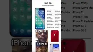 iOS 26 is on iPhone 11 😁😁 iPhone XR users 🥺😭#ios26