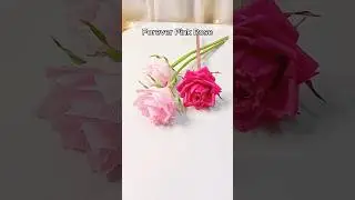 Суперэстетичная ярко-розовая роза своими руками из обычной бумаги🌹#diy #paperflower #handmade #rose