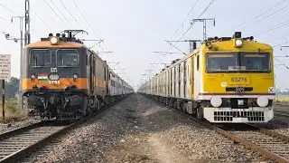 🔥 High Speed Superfast Crossing Electric Train | Rail Gate | Top Full Speed - Indian Railways 