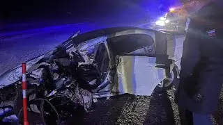 Bestune выкинуло во встречный автобус