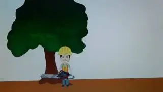 Tree cutting animation