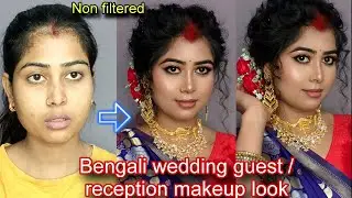 Bengali Wedding Guest /reception Makeup Look//Bengali Makeup Tutorial✅