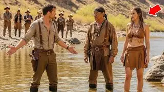 Cowboy bathed in the wrong river... Apache chief.Whoever bathes in this water will marry my daughter