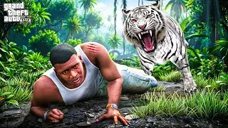 🐯 GTA 5-la Shinchan & Franklin White Tiger Rescue ? || Tamil