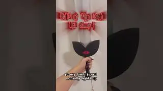 Simple Cult of the Lamb EVA foam sword for cosplay with LED effect 🚨🗡️ #cosplaytips #diycosplay