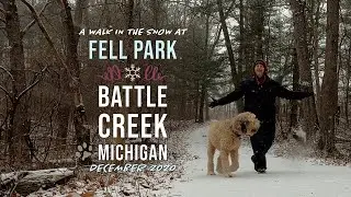 A walk in the snow at Fell Park - Battle Creek, Michigan