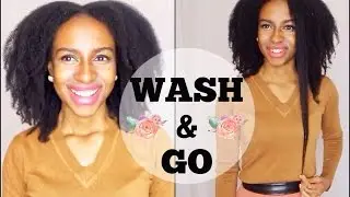 WASH & GO on 4c Natural Hair (water only wash update)
