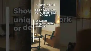 Interior Design Facts & Myths - How can I add personality to a neutral room? #short  #interiordesign