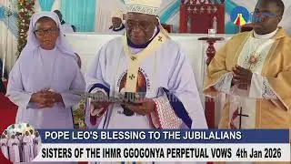 POPE LEO'S BLESSING TO THE JUBILELIANS 4TH JAN 2026