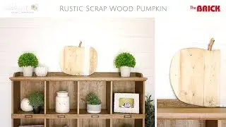 Farmhouse Fall Decor: How to Make a Rustic Scrap Wood Pumpkin
