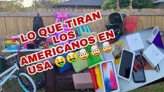 Lo que tiran los AMERICANOS EN USA  🤑CHULADA DE COSAS  《 iPHONE  EN La BASURA CASI NUEVO 🤯