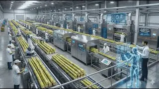 Inside a Modern Cane Sugar Factory: How are Natural Golden Crystals made? (Full Process)