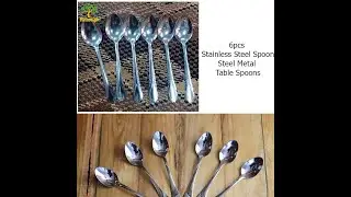 Medium size Steel Spoon or Fork.Steel Metal Table Spoons
