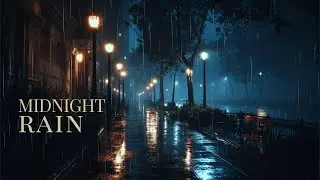 Midnight Rain Piano for Calm & Focus | Cozy Late Night Ambience