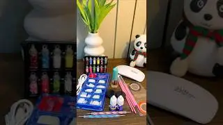 Meesho finds | nail art kit with lamp #ytshorts #shorts #asmrunboxing #unboxing #meesho #nailartkit