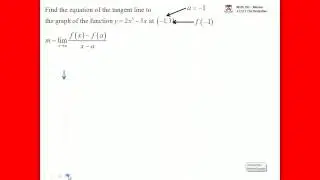 (44:31) UPenn Math 103 Definition of the Derivative
