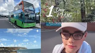Isle of Wight Day 1 | Open-Top Buses & Exploring Shanklin Chine 🌿🚌