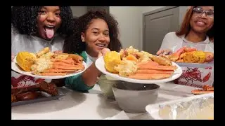 JUICY CRAB VS. KRAB QUEENZ ATL | MUKBANG WITH FRIENDS