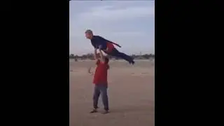 Superman! #superman #flying #rcplane #drone #kite #awesome #prank