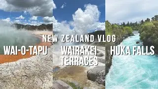 Wai-O-Tapu, Wairakei Terraces, Huka Falls | New Zealand Vlog Day 4