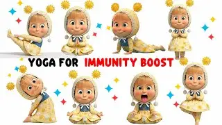 Healthy Kids Yoga 💖 | Strong Body & Happy Mind | Yoga for Immunity