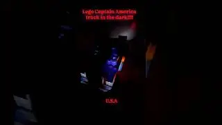 Lego Captain America truck in the dark!!!