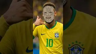 Neymar Mask OFF ASMR 🎭 Face Glow-Up Reveal! #neymar #shorts