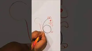 Squirrel Drawing With Number 6 #drawing #art #easydrawing #drawingtutorial #tranding #viral