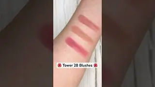 Tower 28 Blushes 🌺 Whats your swatch comparison request? #tower28 #tower28beauty