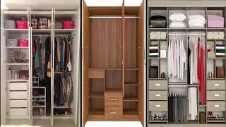 Wardrobe inside Shelf Design ideas/Interior wardrobe design/Almirah shelves design idea