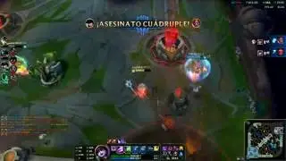 Pentakill dive with Caitlyn | League of legends | Peacex