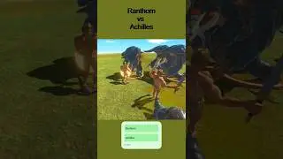 Ranthorn 👽 vs Achilles | Animal Revolt Battle Simulator #gaming #funny #memes #roblox #arbs #fyp