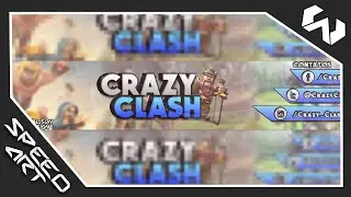 Speed Art - Banner para o Canal Crazy Clash