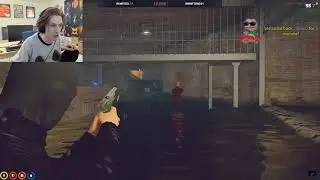 xQc Reacts to Chang Gang Ambushing Cops in the Tunnels