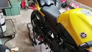 Yamaha fz6r black widow exhaust