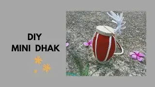DIY Mini Dhak | How to make a mini dhak very easy | #durgapujacraft #maadurga #youtube