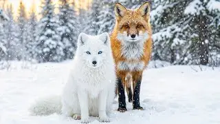 ❄️ Tranquil Winter Wilderness with Relaxing Piano Music for Stress Relief and Healing Sleep